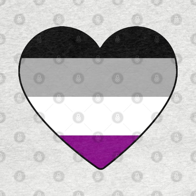 Asexual Pride Heart by LittleGreenHat